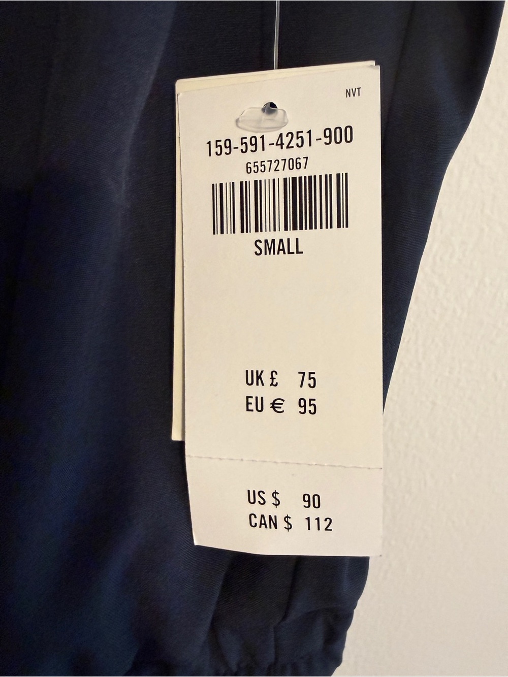 NWT ABERCROMBIE & FITCH Black Sleeveless Jumpsuit with Drawstring Waist - Picture 2 of 5